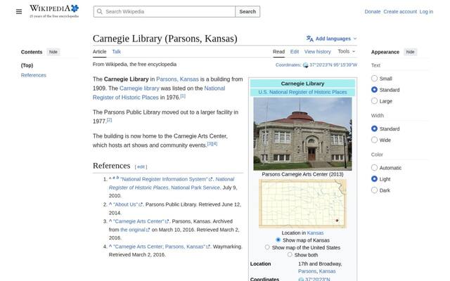 Carnegie Library (Parsons, Kansas)