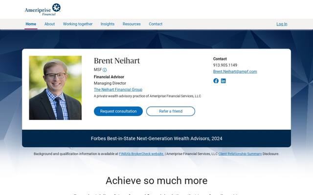 Brent Neihart - Ameriprise Financial Services, LLC