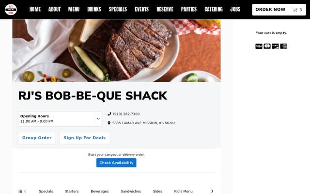Rj'S Bob-Be-Que Shack