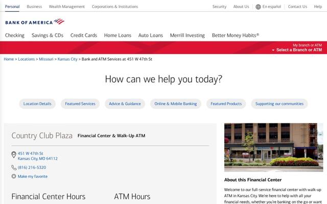 Bank of America ATM