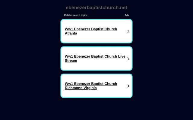 Ebenezer Baptist Church