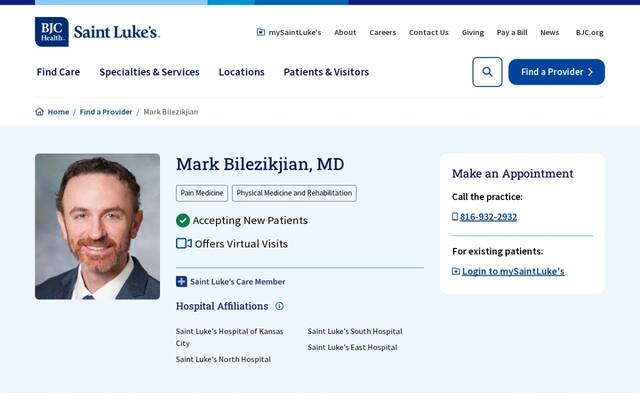Mark A Bilezikjian, MD