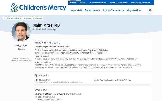 Naim G. Mitre MD, FAAP
