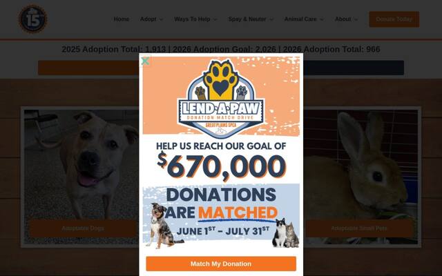 Great Plains SPCA Pet Adoption Center