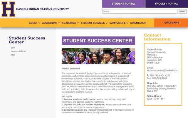 Haskell Student Success Center