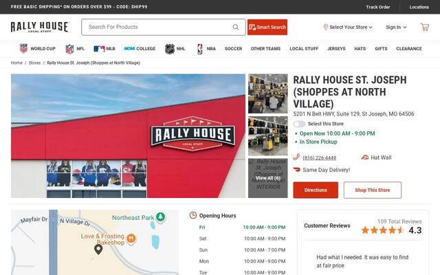Rally House St. Joseph (Shoppes at North Village)