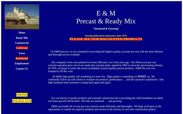 E and M Pre-Cast