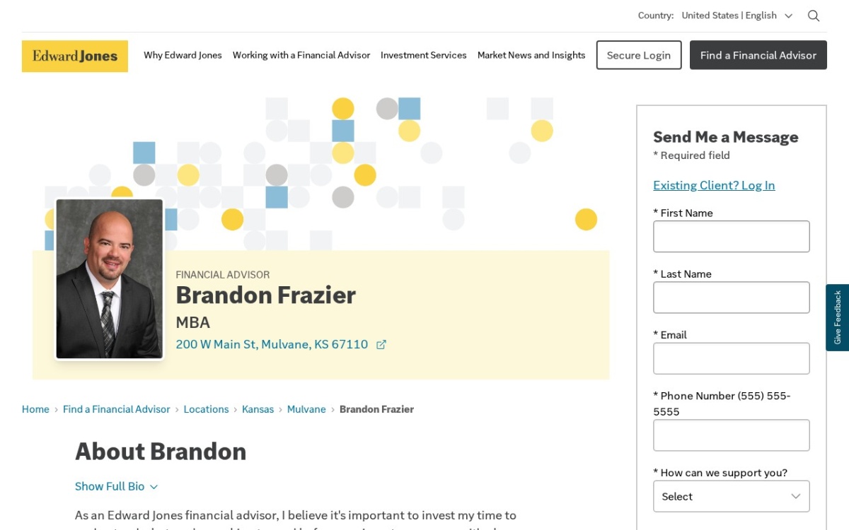 Edward Jones - Financial Advisor: Brandon Frazier