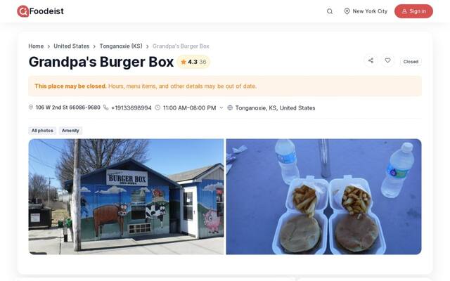 Grandpa's Burger Box