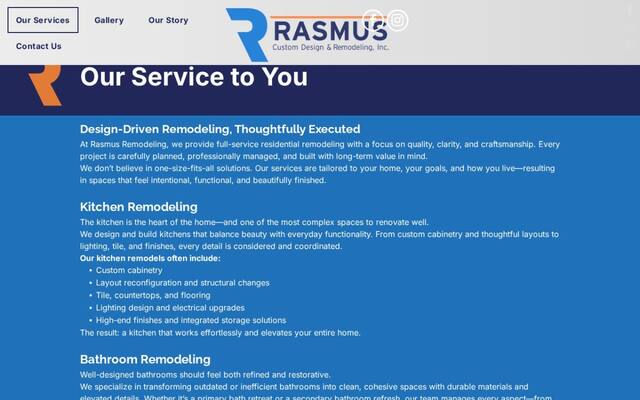 Rasmus Custom Design and Remodeling