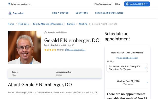 Gerald E. Niernberger, DO