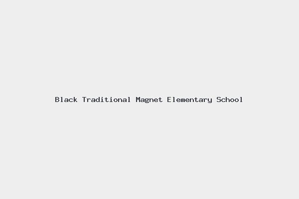 Black Traditional Magnet Elementary School