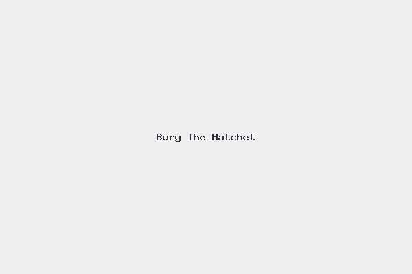 Bury The Hatchet