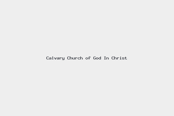Calvary Church of God In Christ