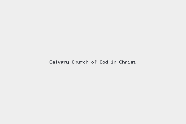 Calvary Church of God in Christ