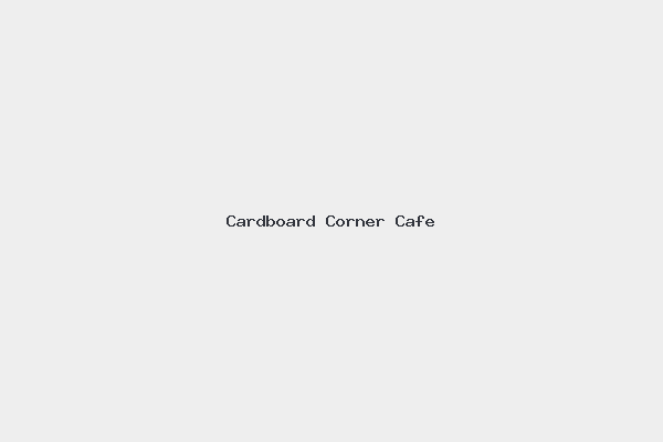 Cardboard Corner Cafe