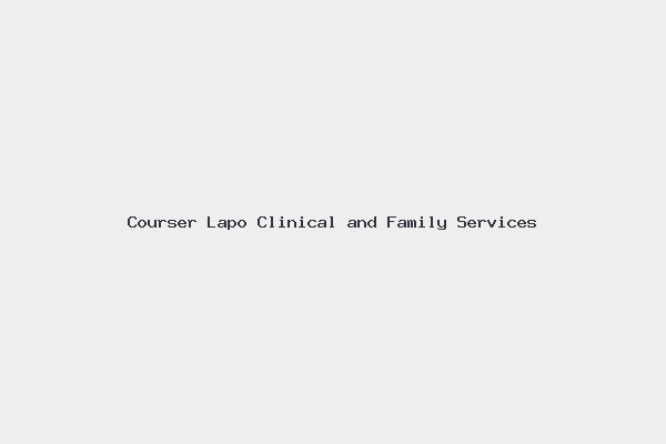 Courser Lapo Clinical and Family Services