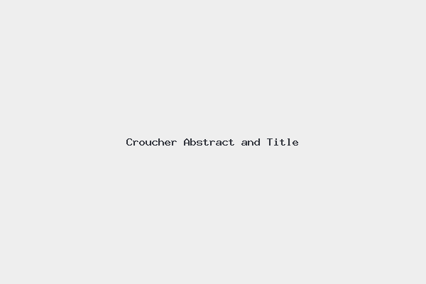 Croucher Abstract and Title
