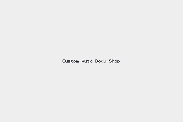 Custom Auto Body Shop