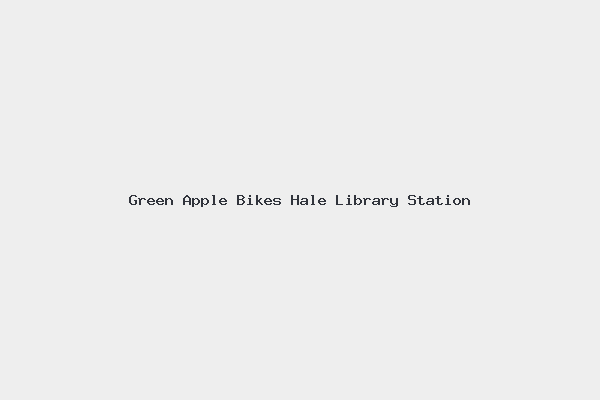 Green Apple Bikes Hale Library Station