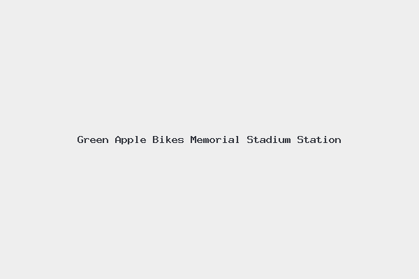 Green Apple Bikes Memorial Stadium Station