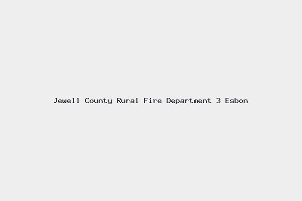 Jewell County Rural Fire Department 3 Esbon