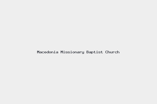 Macedonia Missionary Baptist Church