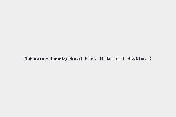 McPherson County Rural Fire District 1 Station 3 4 McPherson County Rural Fire District 1 Station 3