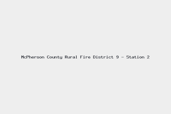 McPherson County Rural Fire District 9 – Station 2