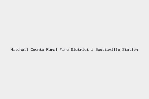 Mitchell County Rural Fire District 1 Scottsville Station