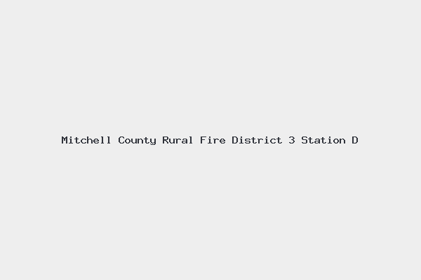 Mitchell County Rural Fire District 3 Station D