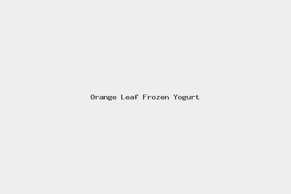 Orange Leaf Frozen Yogurt