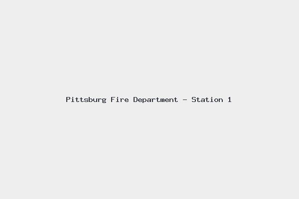 Pittsburg Fire Department – Station 1