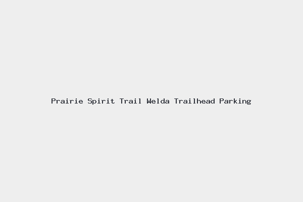 Prairie Spirit Trail Welda Trailhead Parking