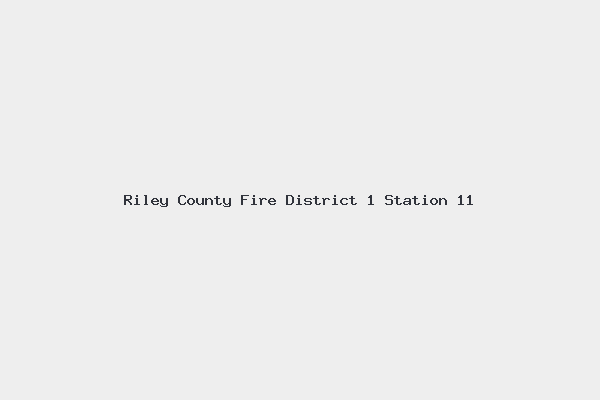 Riley County Fire District 1 Station 11