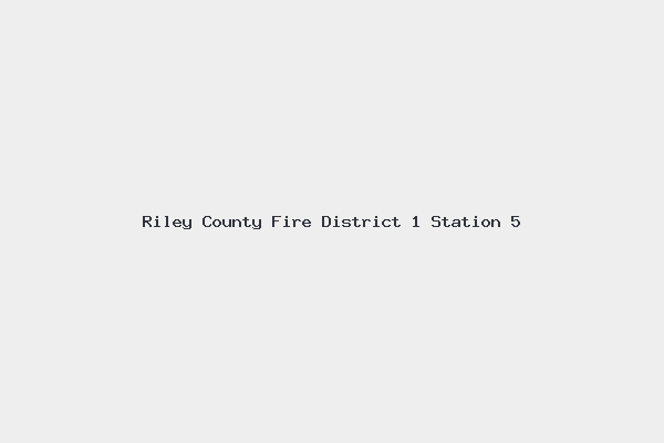 Riley County Fire District 1 Station 5 4 Riley County Fire District 1 Station 5