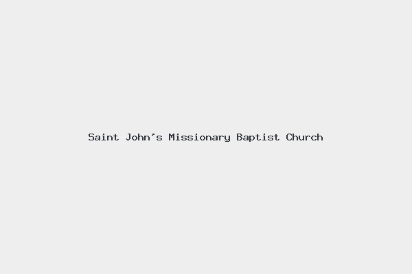 Saint John’s Missionary Baptist Church