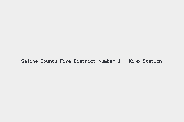 Saline County Fire District Number 1 – Kipp Station