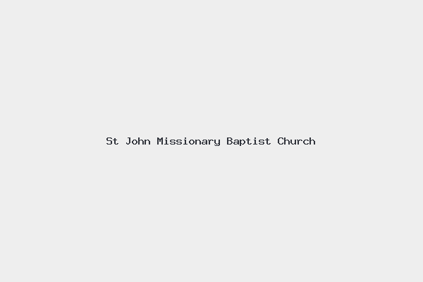 St John Missionary Baptist Church