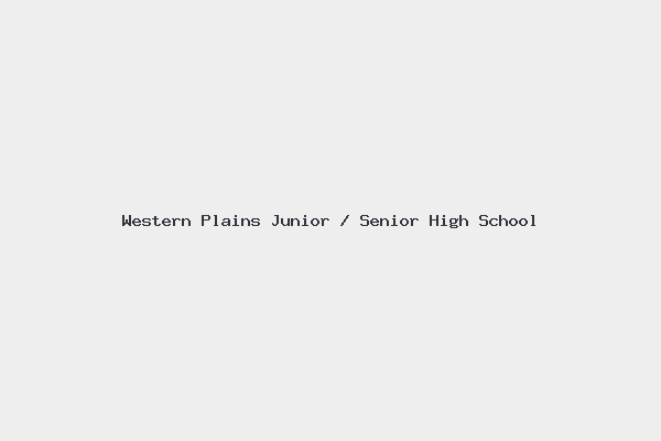 Western Plains Junior / Senior High School