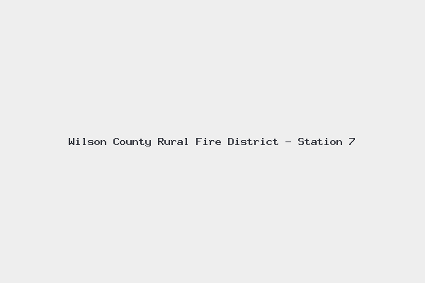 Wilson County Rural Fire District - Station 7 4 Wilson County Rural Fire District – Station 7
