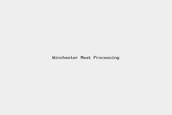 Winchester Meat Processing